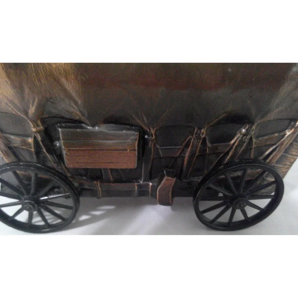 Vintage Merchants Bank Covered Wagon Coin Bank Banthrico Inc. USA